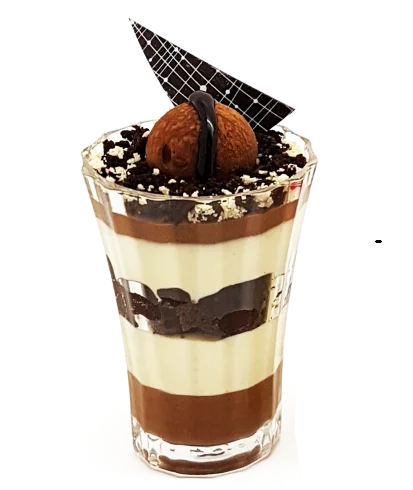 Chocolate Crunch Glass Cup